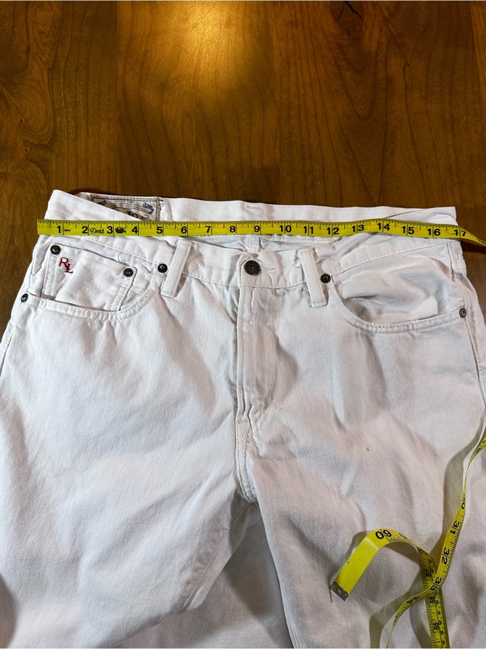 Polo Ralph Lauren Varick Slim Straight White Jeans Women's 32x30 Denim - Picture 3 of 10